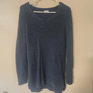Vintage L.L. Bean Sweater Women’s Size Medium Blue Scoop Neck 502426